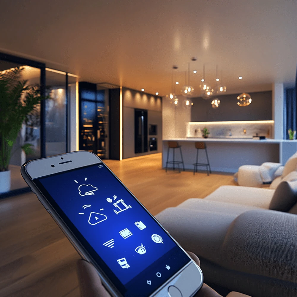 Smart Home gerät mit Steuerung